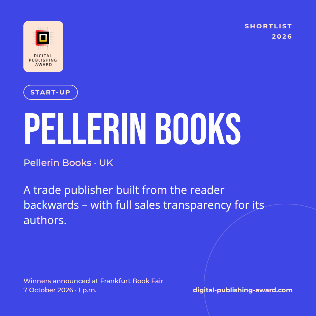 Pellerin Books Shortlisted Digital Publishing Awards 2026